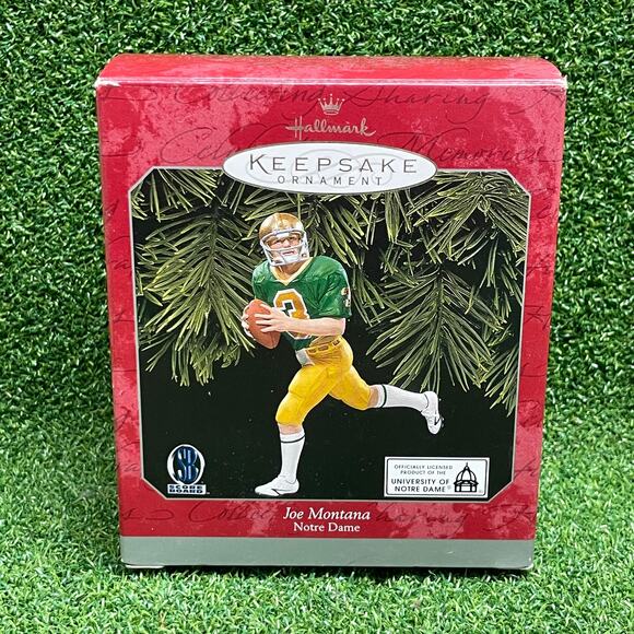 Hallmark Other - Vintage 1998 Hallmark Keepsake Ornament Joe Montana Notre Dame